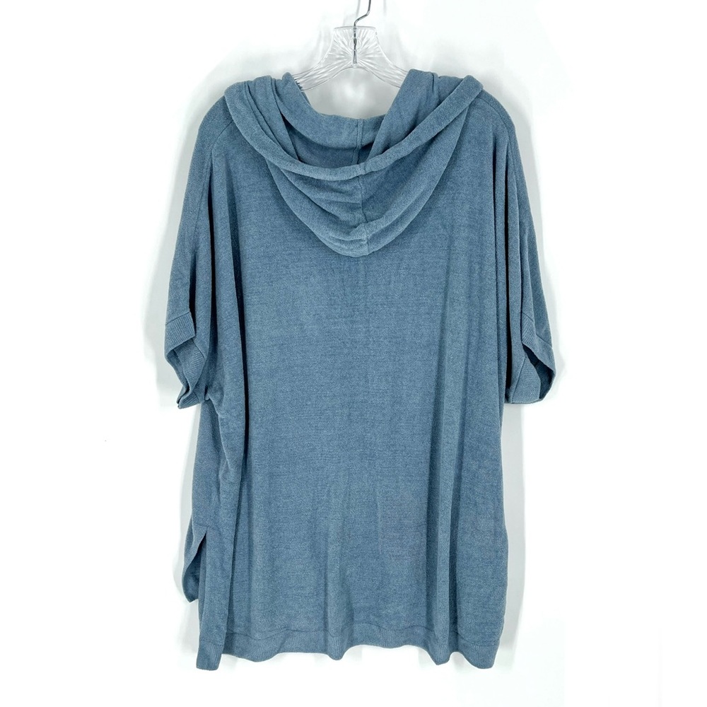 Barefoot Dreams CozyChic Ultra Lite Short Sleeve Zip Up Hoodie Size L/XL - Picture 2 of 9